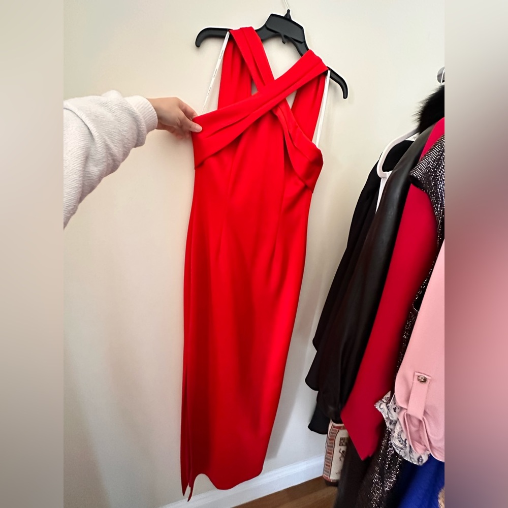 Long evening gown by Calvin Klein